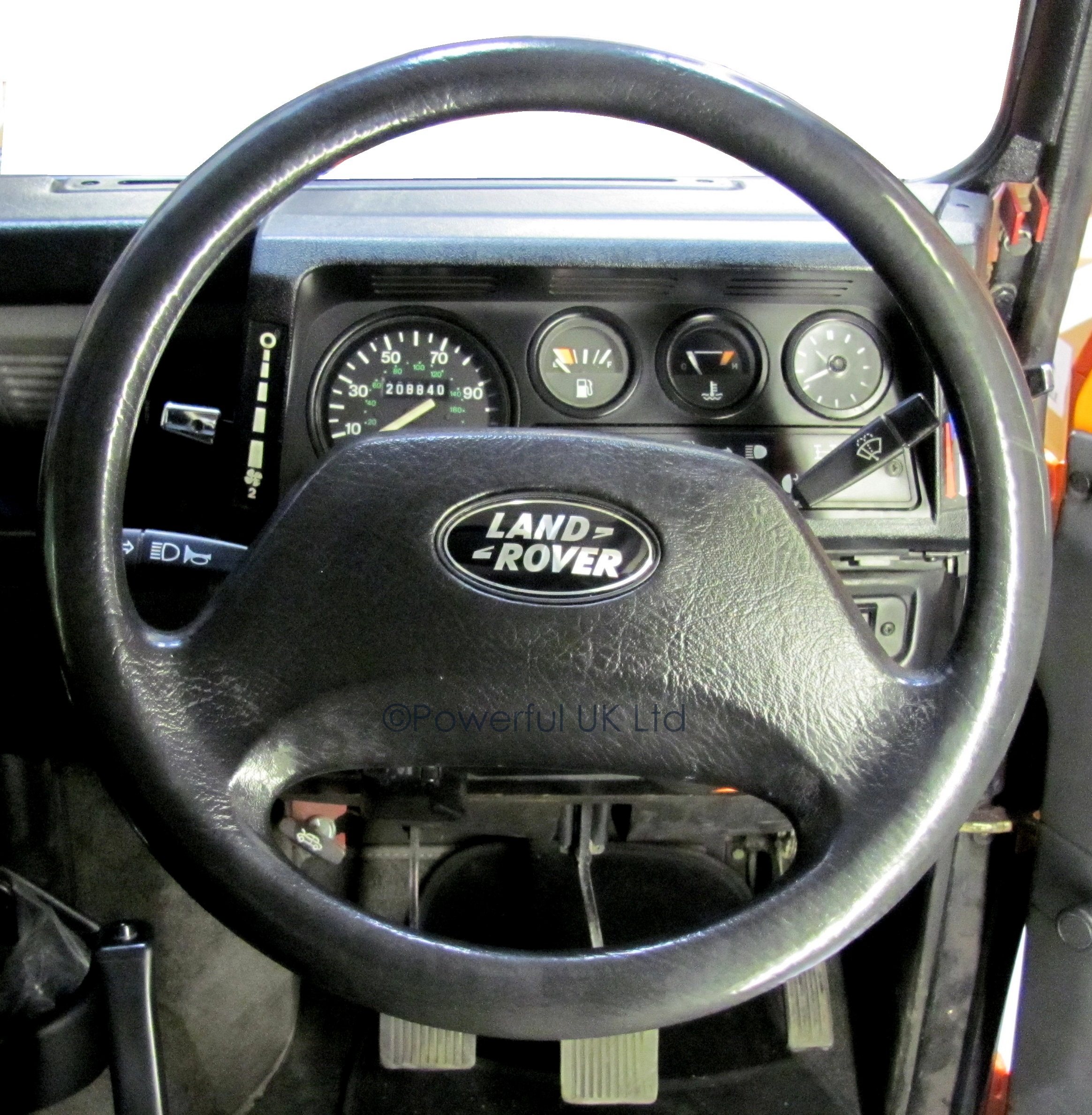 Land Rover Defender steering wheel badge upgrade black+Silver Oval